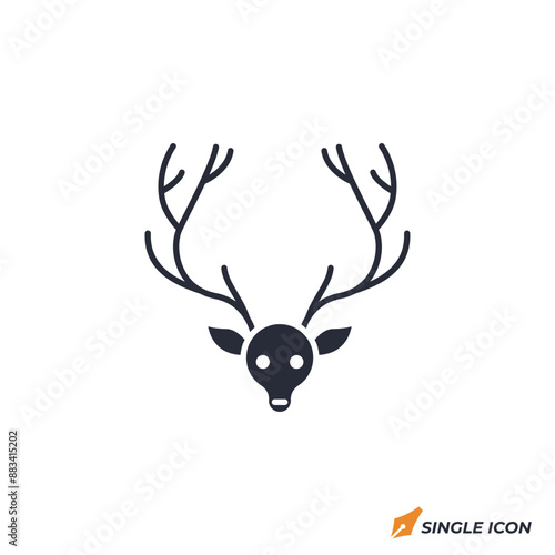 venison icon vector illustration. venison symbol isolated on white background