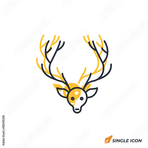 venison icon vector illustration. venison symbol isolated on white background