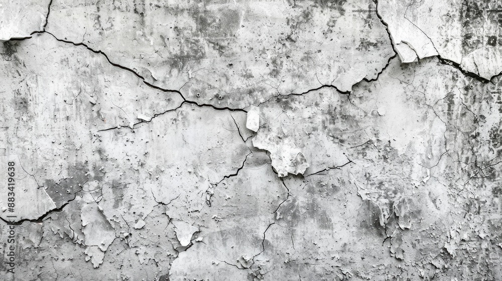 Cracked concrete walls and floors with abstract background texture Cracked concrete walls and floors with abstract background texture