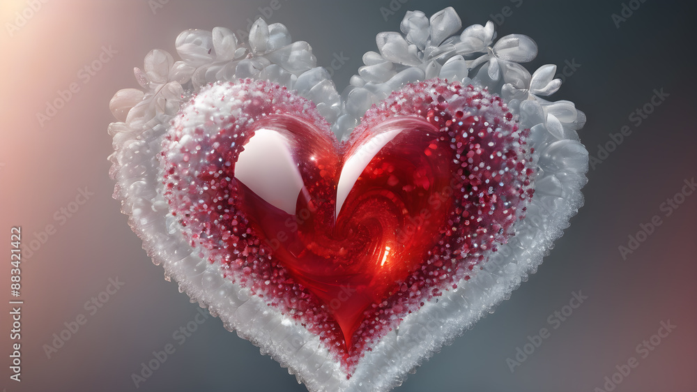 Heart shape for Love concept, Valentine's Day concepts. love symbol, concept for Valentine's Day, wedding etc. Heart elements for love concept design. AI generated image Heart shape for Love concept, Valentine's Day concepts. love symbol, concept for Valentine's Day, wedding etc. Heart elements for love concept design. AI generated image