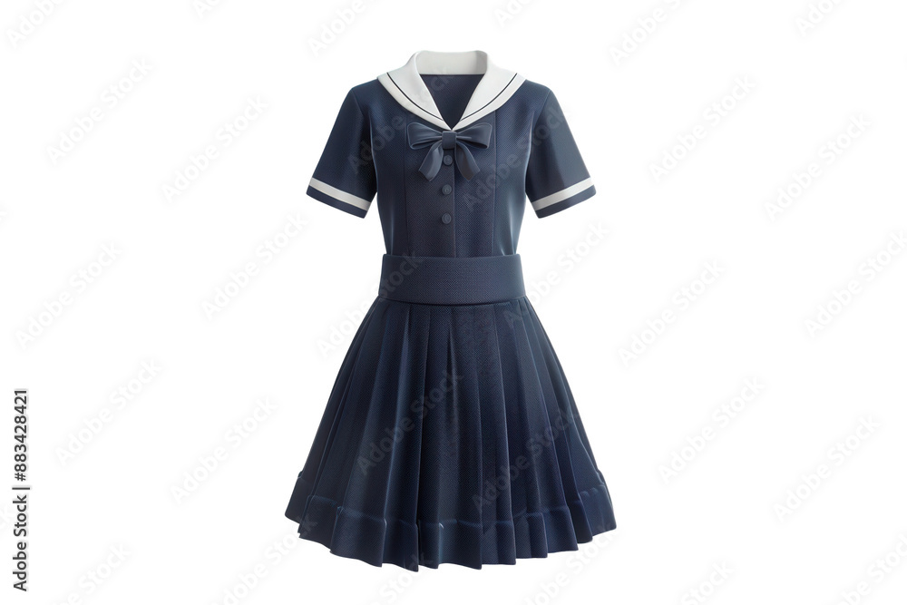Back to School A classic navy blue sailor dress with a white collar and bow. The dress has short sleeves and a full skirt. Back to School A classic navy blue sailor dress with a white collar and bow. The dress has short sleeves and a full skirt.