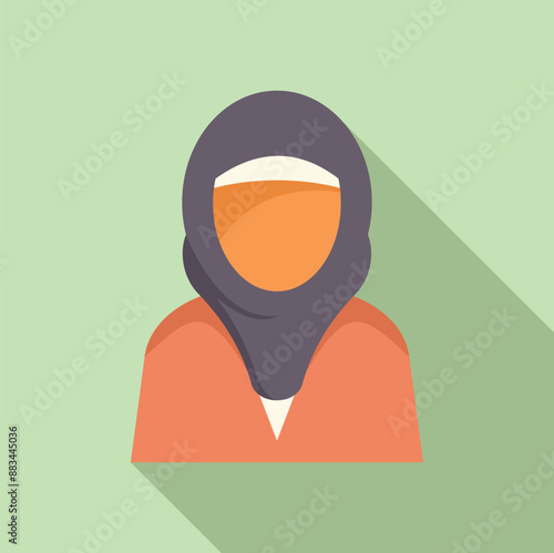 Young muslim businesswoman is wearing a hijab and looking confident