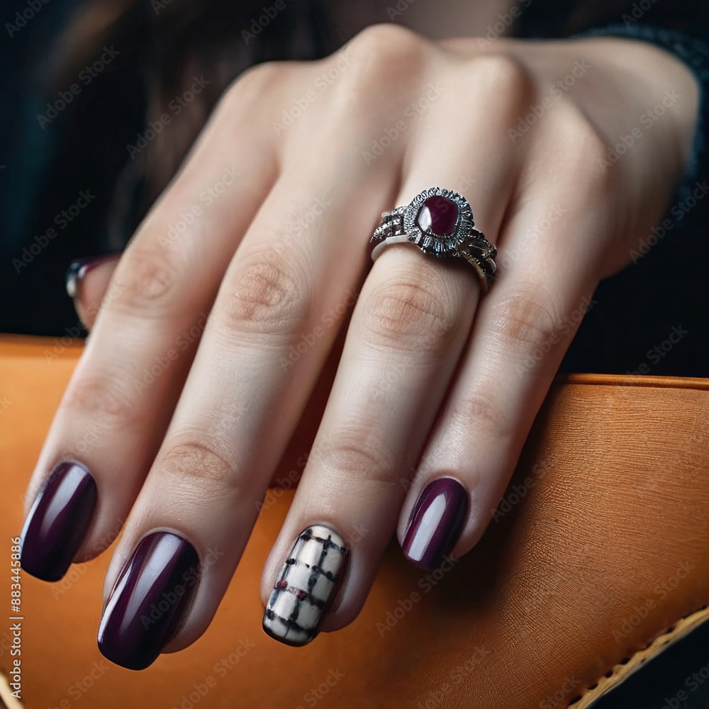 Purple manicure Purple manicure