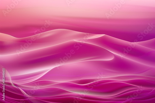 Red and pink background with three-dimensional smooth red waves.. Beautiful simple AI generated image in 4K, unique.