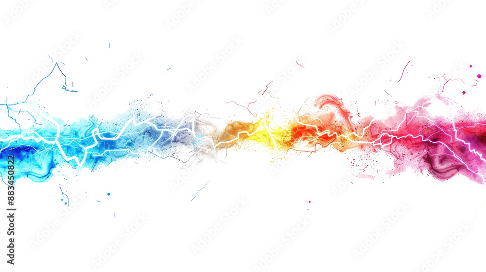 Electricity on a transparent background Electricity on a transparent background