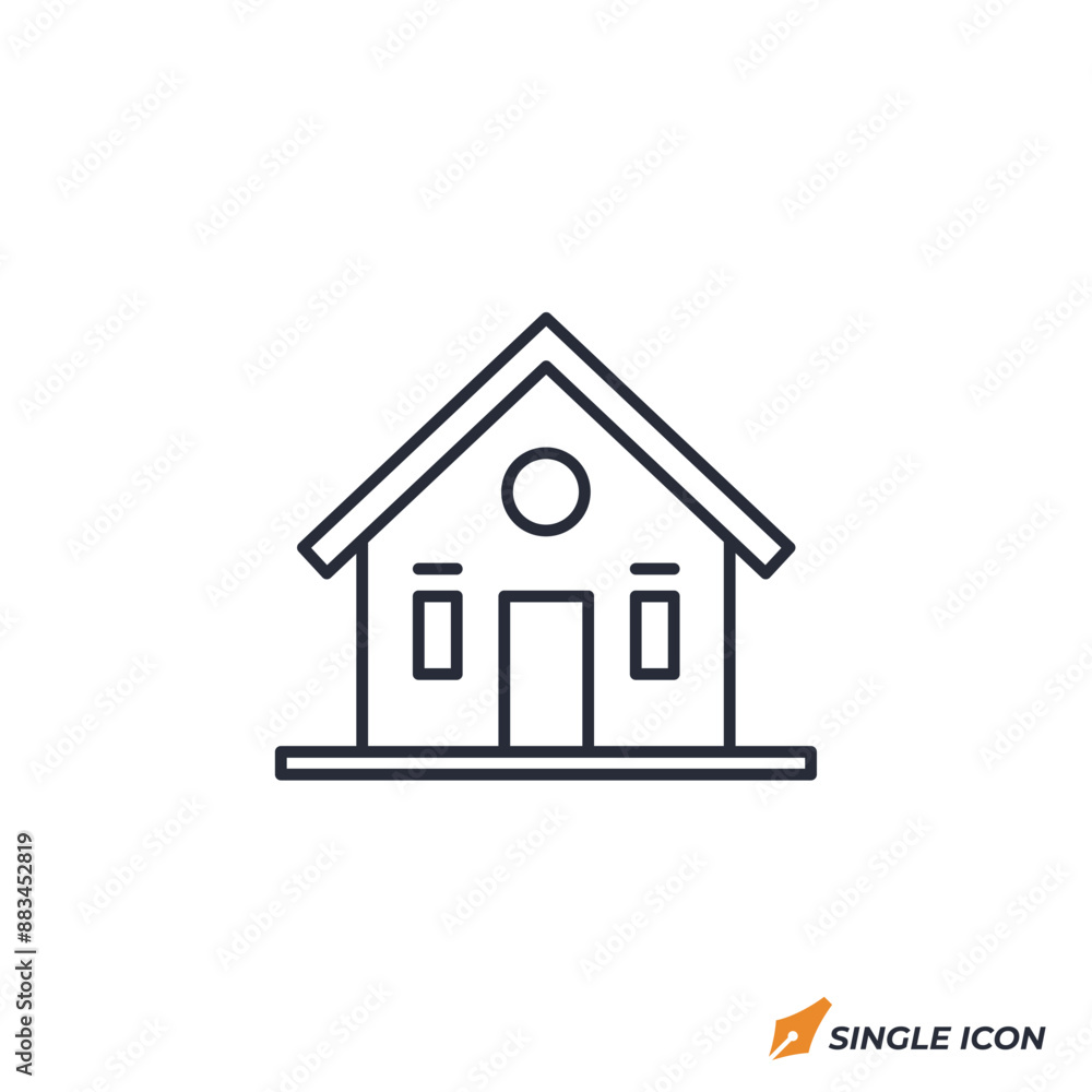 Home icon vector illustration. Home symbol isolated on white background. Home icon vector illustration. Home symbol isolated on white background.