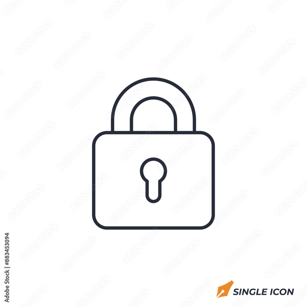 Lock icon vector illustration. Lock symbol isolated on white background. Lock icon vector illustration. Lock symbol isolated on white background.