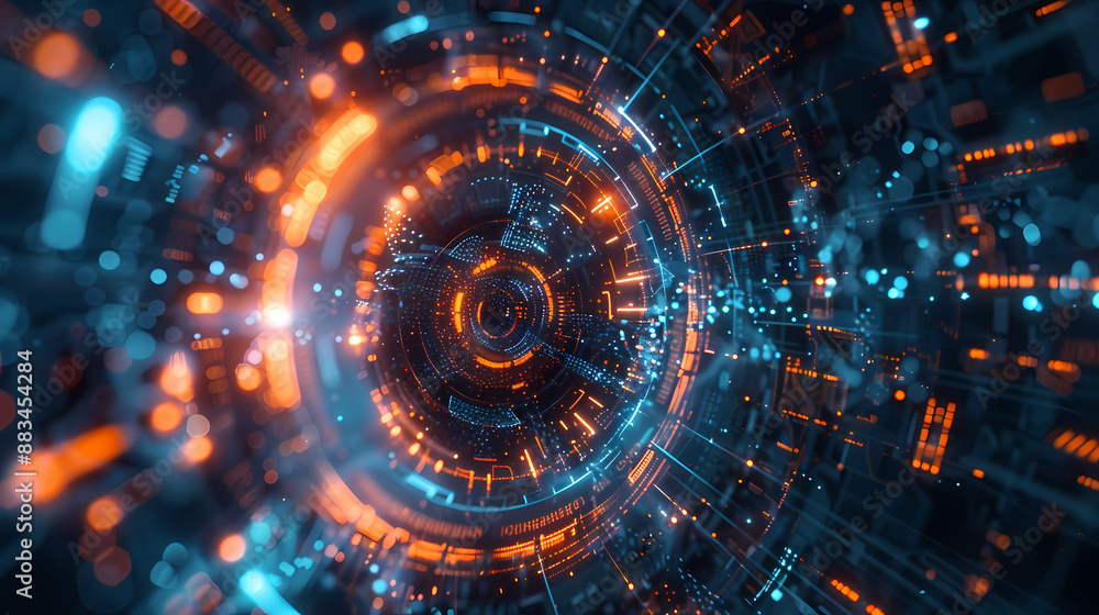 Abstract futuristic digital background Abstract futuristic digital background
