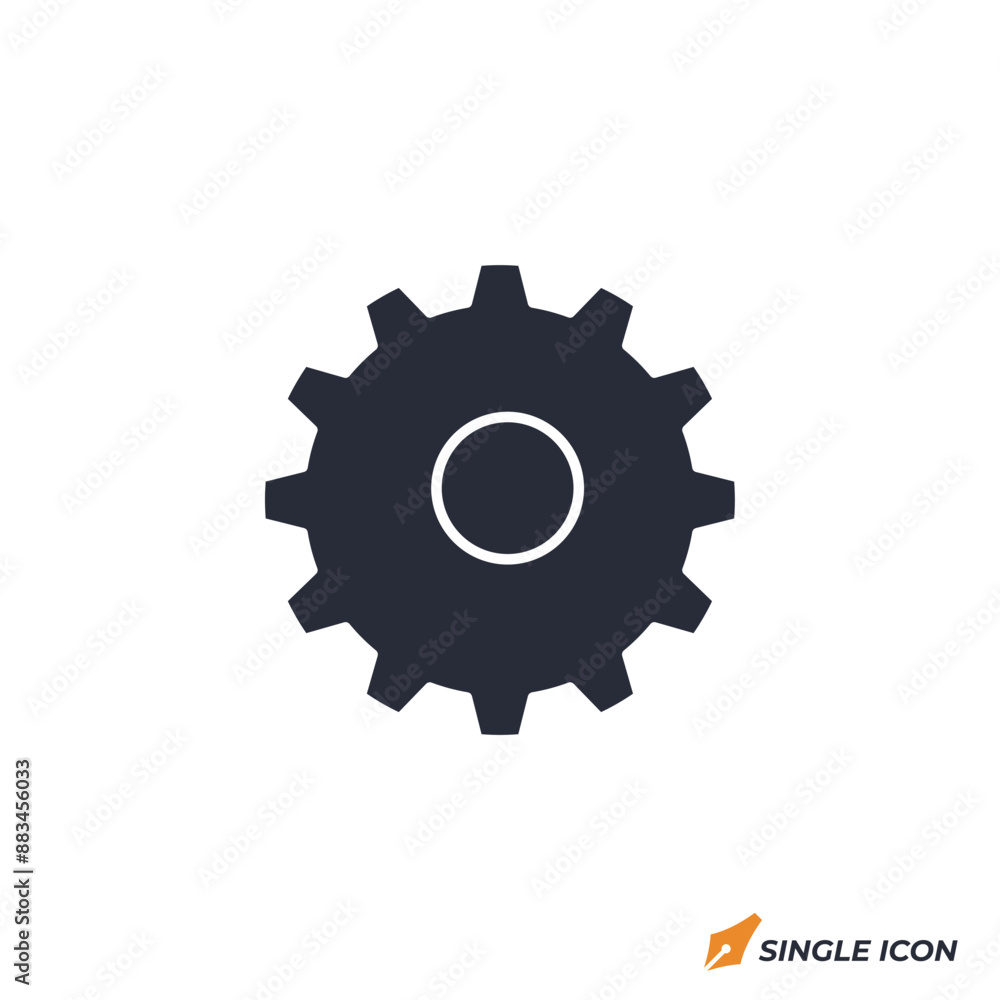 Settings icon vector illustration. Settings symbol isolated on white background. Settings icon vector illustration. Settings symbol isolated on white background.