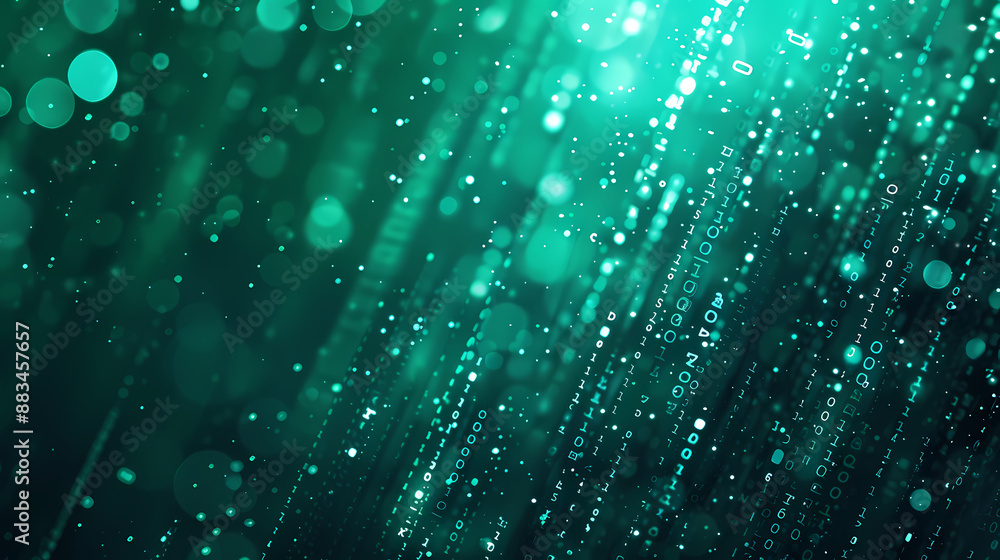 Glowing binary code Glowing binary code