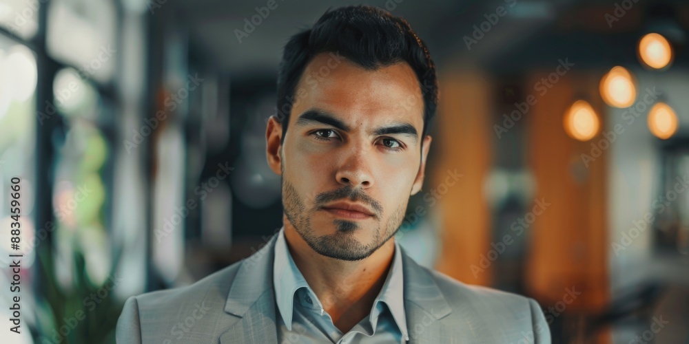 Obraz premium Businessman looking directly