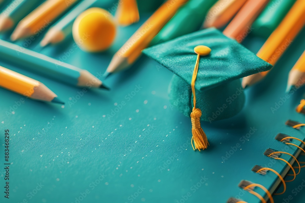 A detailed graduation checklist in a minimalist style, captured from a close-up angle with a symmetry composition and a grain effect, illuminated by natural light, featuring a complementary colors A detailed graduation checklist in a minimalist style, captured from a close-up angle with a symmetry composition and a grain effect, illuminated by natural light, featuring a complementary colors