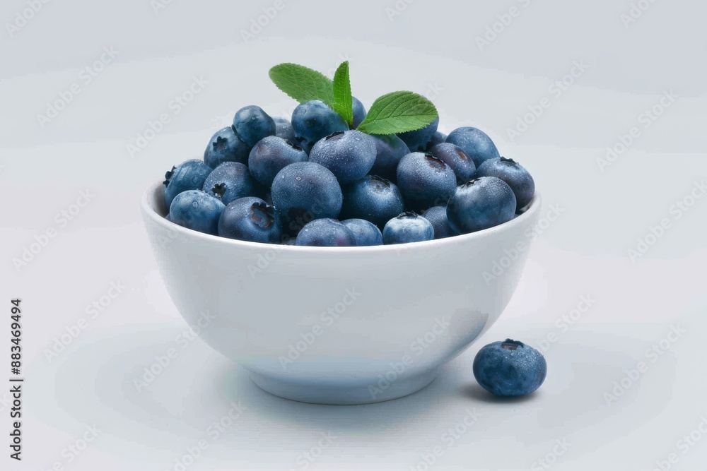 blueberries on a plate , on a white background. close-up.. Beautiful simple AI generated image in 4K, unique. blueberries on a plate , on a white background. close-up.. Beautiful simple AI generated image in 4K, unique.