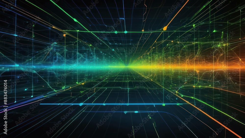 Digital grid background with interconnected nodes, glowing lines, and a futuristic cyber feel Digital grid background with interconnected nodes, glowing lines, and a futuristic cyber feel