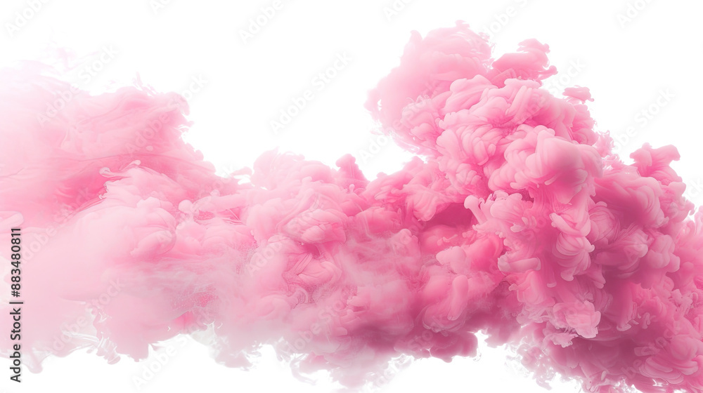 Pink smoke on a transparent background Pink smoke on a transparent background