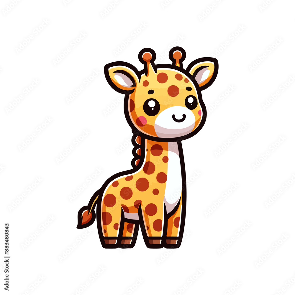 cute giraffe icon character cute giraffe icon character