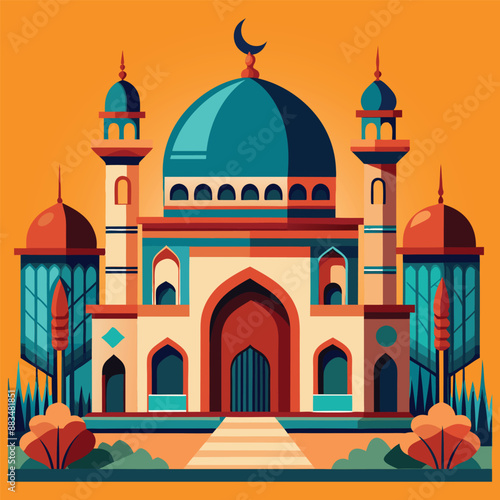 beautiful masque vector art  illustration 