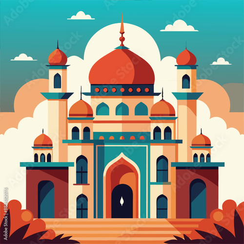 beautiful masque vector art  illustration 