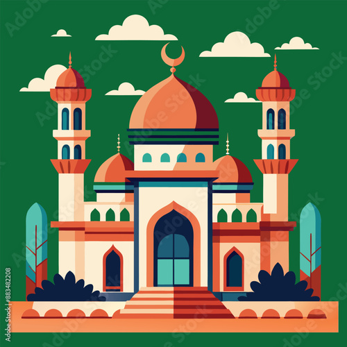 beautiful masque vector art  illustration 