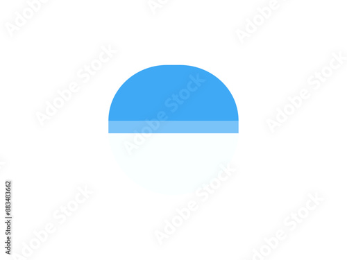 シンプルなカプセルトイアイコンA：青