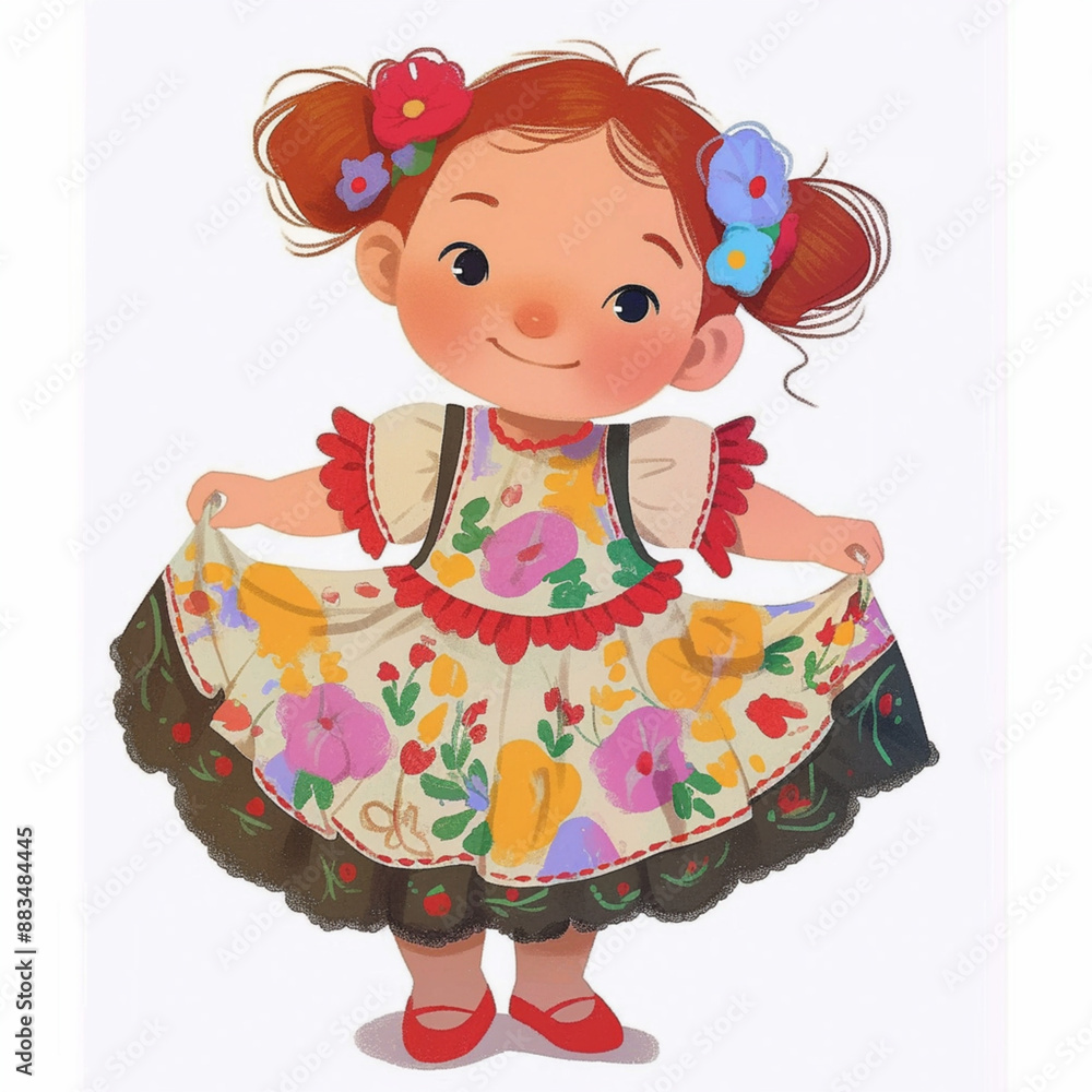 girl cartoon country outfit girl cartoon country outfit