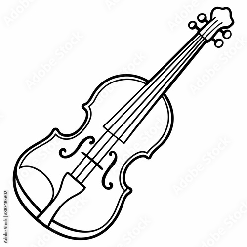 violin isolated on a white background 