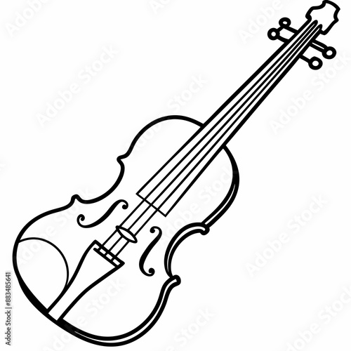violin isolated on a white background 
