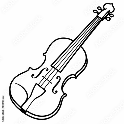 violin isolated on a white background 