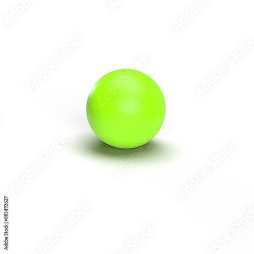 ball on white with shadow
