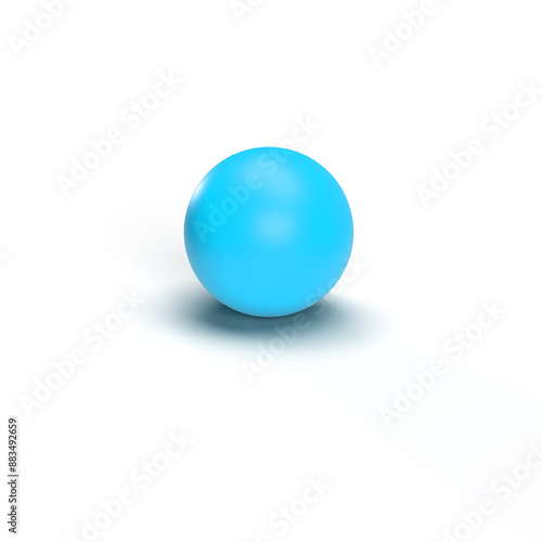 ball on white with shadow