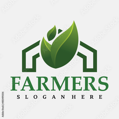 vector farmhouse logo design