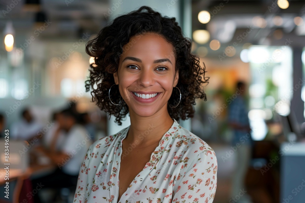 Hispanic smiling woman in a modern office setting, portrait of professional, entrepreneur, manager or businesswoman, multicultural business concept.
Hispanic smiling woman in a modern office setting, portrait of professional, entrepreneur, manager or businesswoman, multicultural business concept.