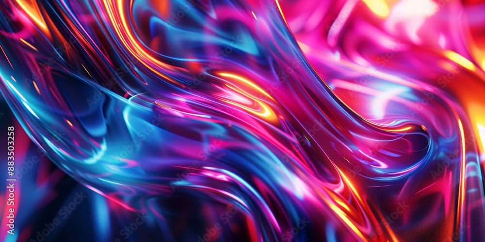 Surreal and colorful scene featuring neon blue and pink light waves, ideal for modern and high-tech branding concepts.
Surreal and colorful scene featuring neon blue and pink light waves, ideal for modern and high-tech branding concepts.