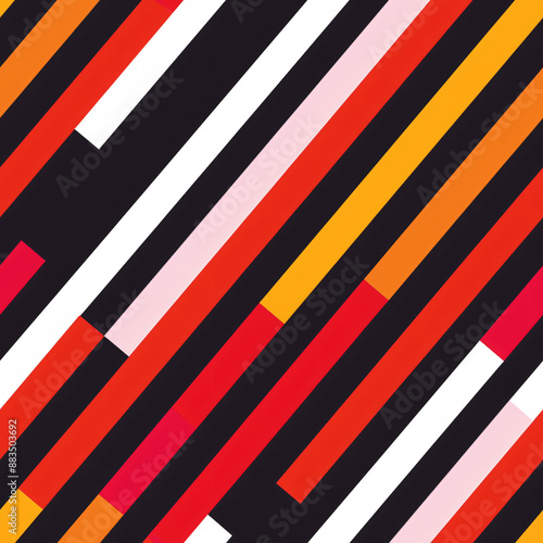 Free Download A seamless pattern of stripes in different widths and colors. Ready to use repeated in horizontal, vertical, or diagonal orientations for versatile designs - GFXLoad