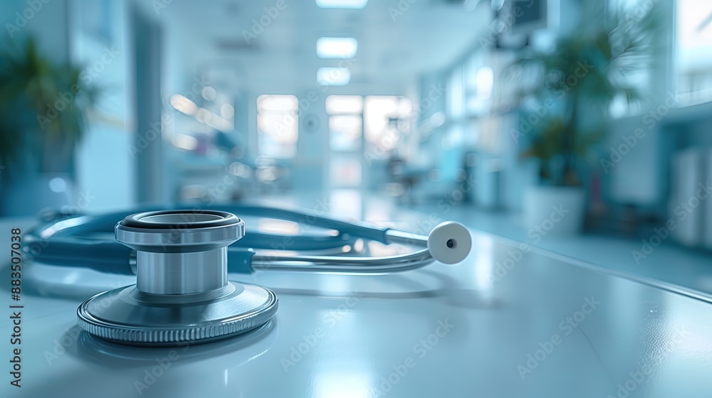 hospital setting, the presence of a doctor's stethoscope carries hospital setting, the presence of a doctor's stethoscope carries