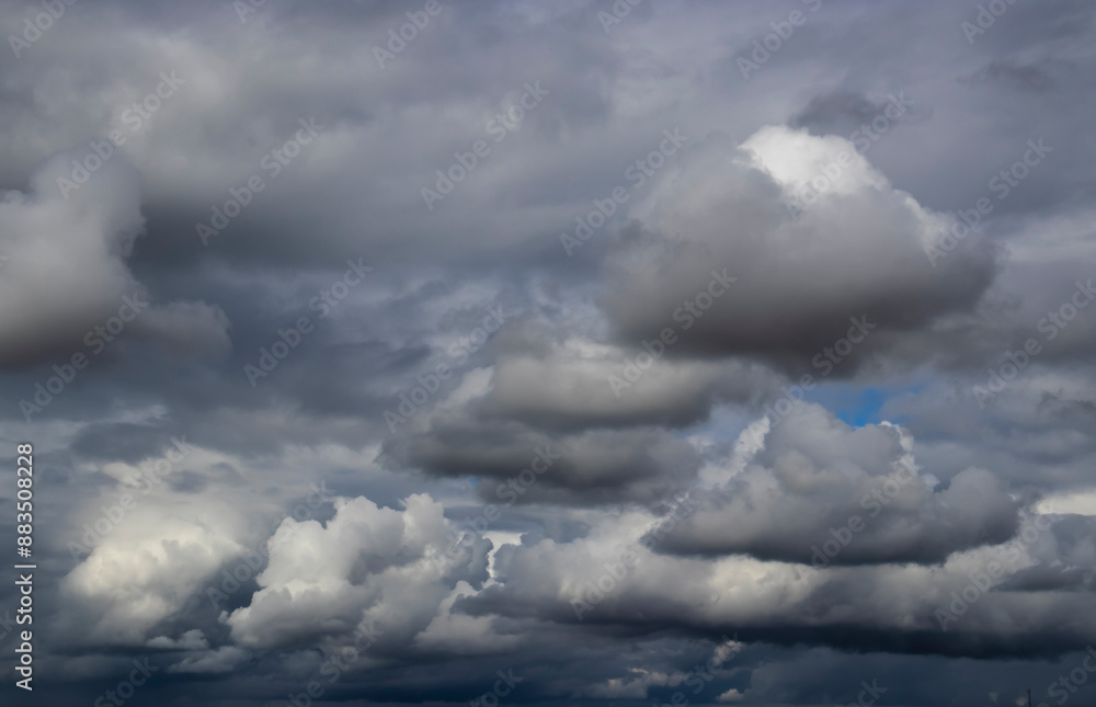 Obraz premium Abstract background of beautiful white clouds with blue sky in Brazil