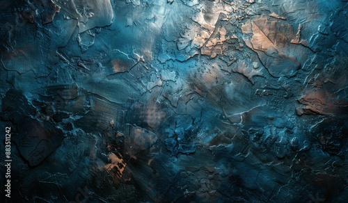 Blue and Gray Textured Wall Background