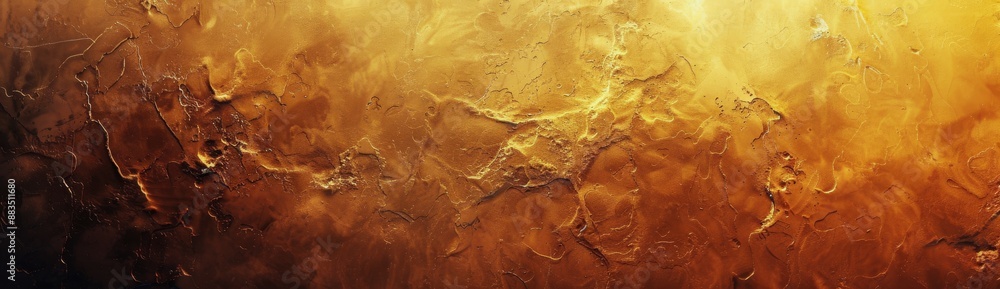 Abstract Golden Light Through Frosted Glass Abstract Golden Light Through Frosted Glass