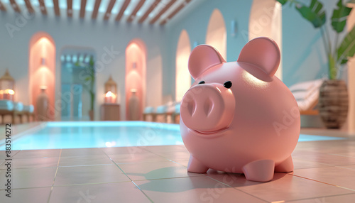 Optimizing Small Business Finances with a Relaxing SpaThemed Piggy Bank Simulation for SME Growth Funds for SME photo