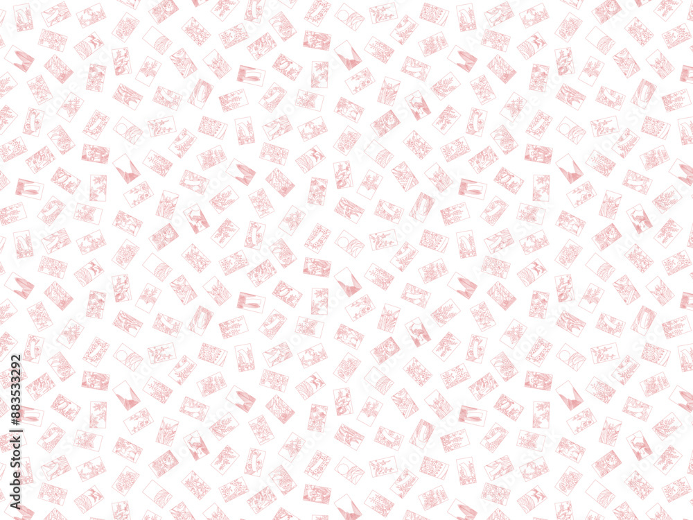 花札の壁紙用イラスト 花札の壁紙用イラスト