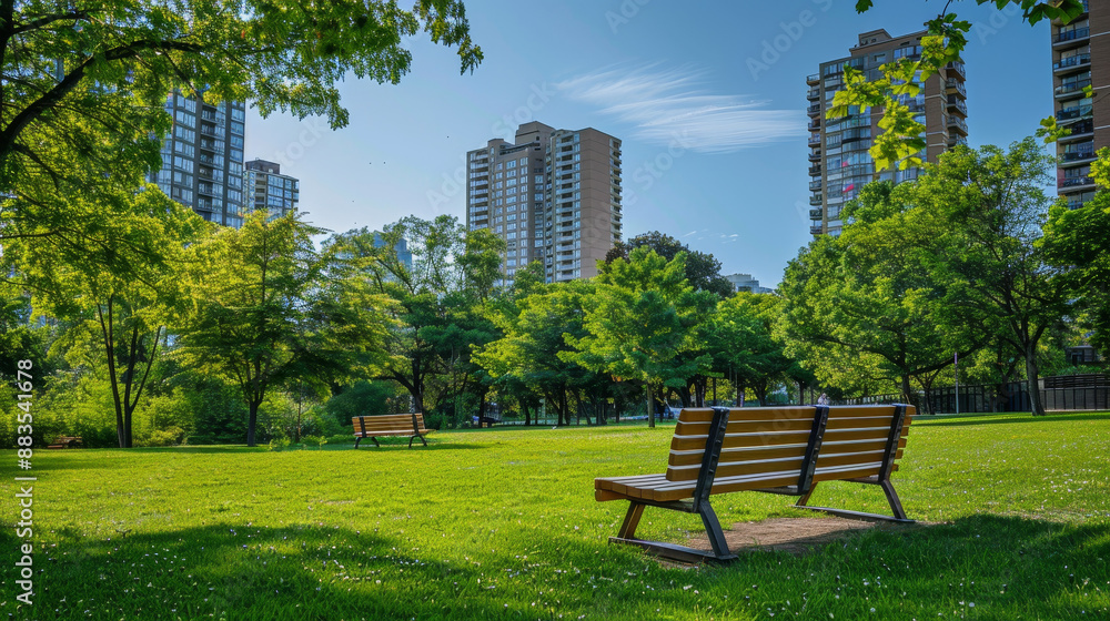 Overall Feel,The wooden decorative bench stands as a symbol of comfort and beauty, perfectly harmonizing with its natural surroundings in the city park, inviting everyone to pause and enjoy the moment Overall Feel,The wooden decorative bench stands as a symbol of comfort and beauty, perfectly harmonizing with its natural surroundings in the city park, inviting everyone to pause and enjoy the moment
