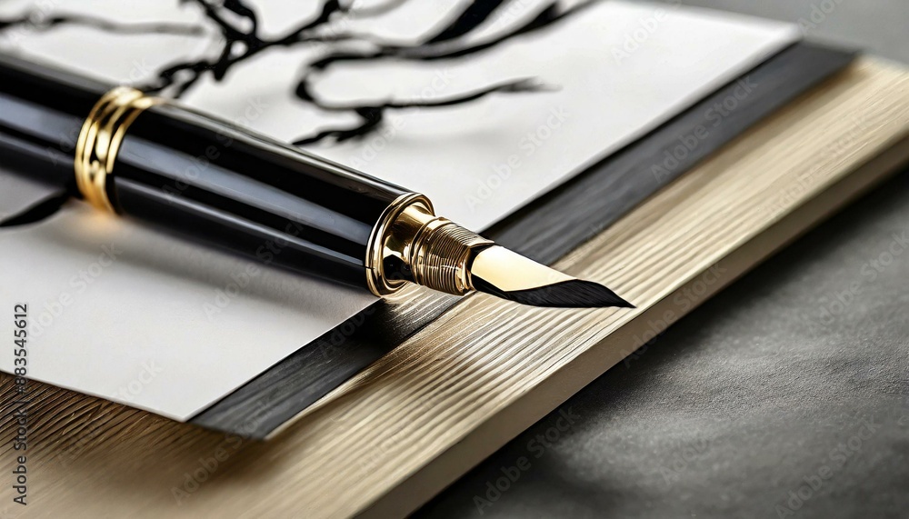 Fototapeta premium notebook and pen