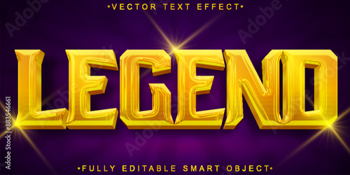 Myth Legend Vector Fully Editable Smart Object Text Effect