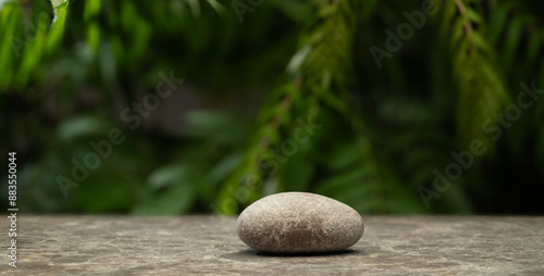 Photography natural zen stones with texture for product presentation podium background