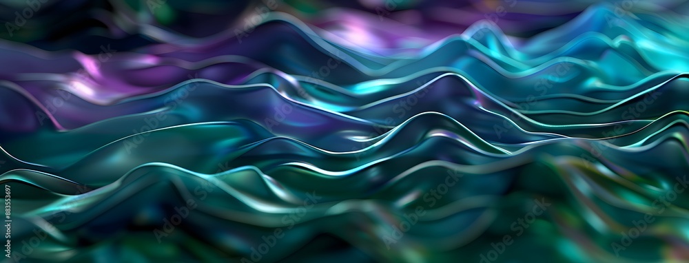 Fluid Lines Abstract 3D Render in Dark Colors Fluid Lines Abstract 3D Render in Dark Colors