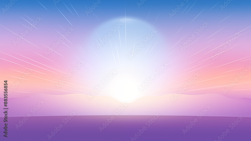 Illustration of a sunset in pink and blue colors.
Illustration of a sunset in pink and blue colors.