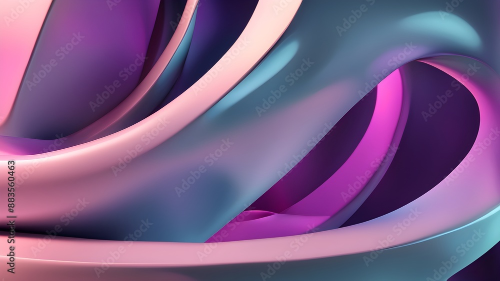 A colorful, curvy line with a purple background A colorful, curvy line with a purple background