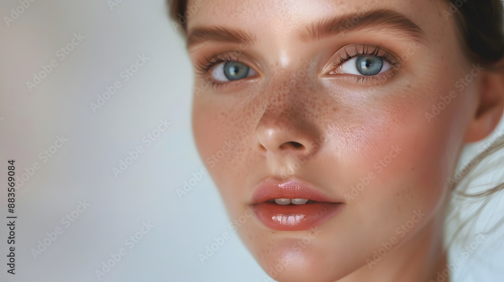 Beautiful woman with perfect fresh clean skin. Beautiful woman with perfect fresh clean skin.