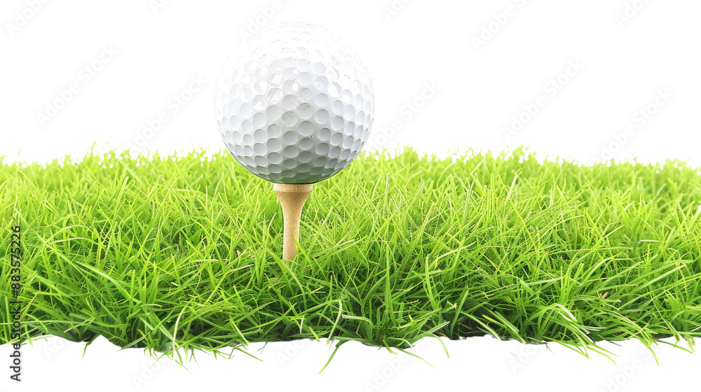 Golf ball on transparent background Golf ball on transparent background