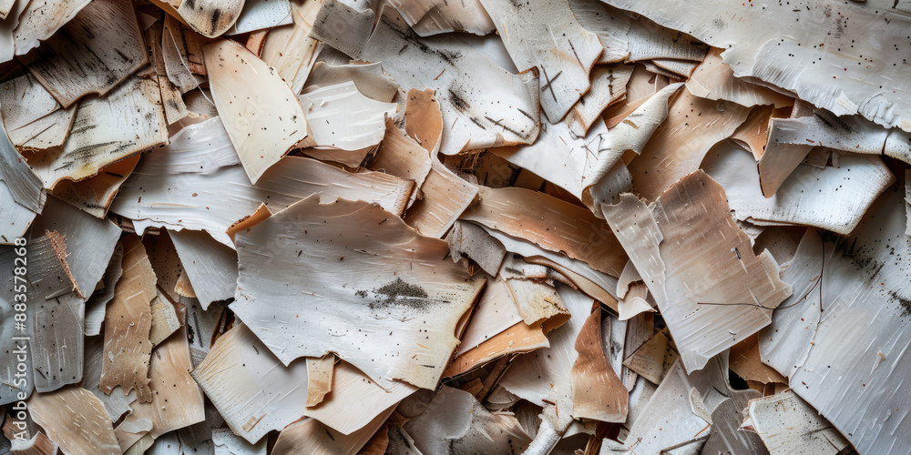 Lots of Birch bark pieces. Wood industry Background wallpaper for backing. Lots of Birch bark pieces. Wood industry Background wallpaper for backing.